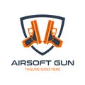 Unique and original airsoft gun logo template