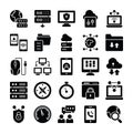 Network and Communication Icons Royalty Free Stock Photo