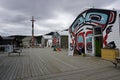 Unique painting houses in Carcross in Yukon, Canada