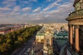 Unique panoramic view from St Isaac cathedral Royalty Free Stock Photo