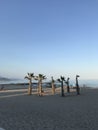 Unique park , beach, summer, yachts in port of Alicante