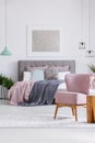 Unique pastel room with chair