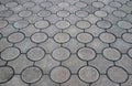 Unique Pattern of a Concrete Pavement for Background Royalty Free Stock Photo