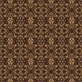 Unique pattern design on Kawung batik with dark brown color concept