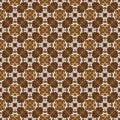 Unique pattern on Javanese batik with blend brown and white color concept