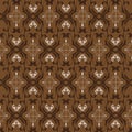 Unique pattern for traditional batik clothes with brown color design