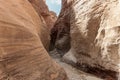 Unique patterns on surface of high mountains of the tourist route of the gorge Wadi Al Ghuwayr or An Nakhil and the wadi Al