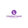 Unique pelican logo template. vector. editable Royalty Free Stock Photo