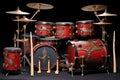 unique percussion instruments within custom drum set