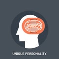 Unique personality icon concept Royalty Free Stock Photo