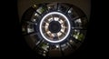 Architectural Fisheye: Illuminated Circular Building Atrium Royalty Free Stock Photo