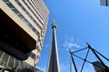 Unique Perspective of Toronto\'s CN Tower Royalty Free Stock Photo