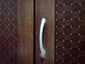 Unique photo shot of wardrobe door handle