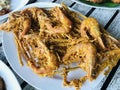 A unique Phuket cripsy fried shrimps with \