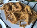 A unique Phuket cripsy fried shrimps with \