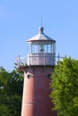 Unique Pink Lighthouse In Vermont Royalty Free Stock Photo