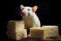 Unique Rat cheese. Generate Ai Royalty Free Stock Photo