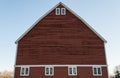 Unique red barn from the windows up