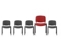 Unique red chair Royalty Free Stock Photo