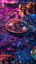 A unique representation of Bitcoin elements pieced together as a 3D animated jigsaw puzzle