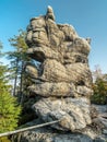 Unique rock formation, Errant Rocks of the Table Mountain National Park, Poland