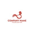 Unique rooster chicken logo