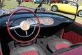 Unique 1950s American sportscar interior Royalty Free Stock Photo