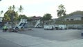 Unique Samui International Airport in the open air stock footage video