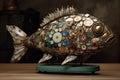 unique sculptures made from recycled materials and found objects