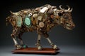 unique sculptures made from recycled materials and found objects