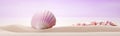 Unique Seashell Laying on Soft Sand - Enhance Your Homes Beach Vibe