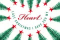 Seasonal and love greeting, Last Christmas i gave you my heart text on white background