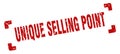 unique selling point stamp. square grunge sign isolated on white background Royalty Free Stock Photo