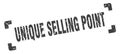 unique selling point stamp. square grunge sign isolated on white background Royalty Free Stock Photo