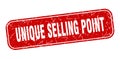 unique selling point stamp. unique selling point square grungy isolated sign.