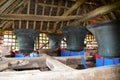 16th Century Bells, St Mary`s Church, East Bergholt, Suffolk, UK Royalty Free Stock Photo