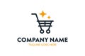 Unique shopping and retail logo template