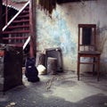 unique shots of old abandoned buildings and dilapidated objects shot on medium format film.