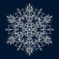 Unique snowflake patterns designed using geometric symmetry and