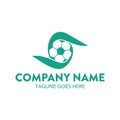 Unique soccer logo template. vector. editable