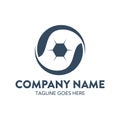 Unique soccer logo template. vector. editable