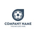 Unique soccer logo template. vector. editable