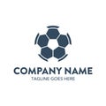 Unique soccer logo template. vector. editable