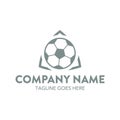 Unique soccer logo template. vector. editable