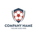 Unique soccer logo template. vector. editable