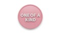 Unique and special one of a kind text on a pink circular shape Royalty Free Stock Photo