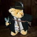 The hunter - An  unique specimen of a collection of particulary nice and expensive teddy bears Royalty Free Stock Photo