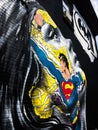 Mural painting of superman and lowes lane