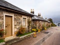 Unique style houses at Luss village, Scotland, UK Royalty Free Stock Photo