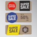 Unique Super Sale Banner Royalty Free Stock Photo